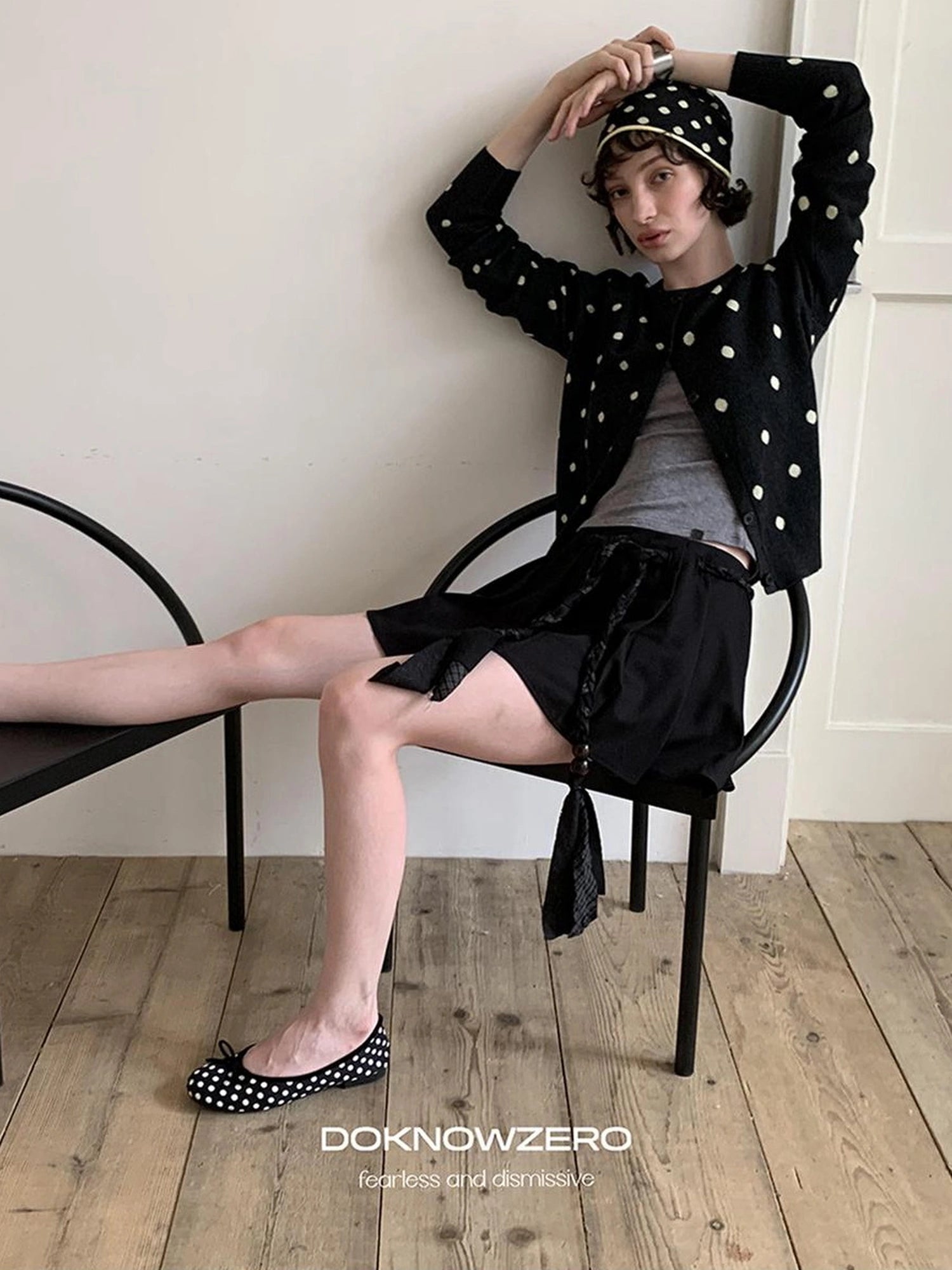 DKZ OFFICIAL Woven Belt Pleated A Line Skirt With Built In Shorts