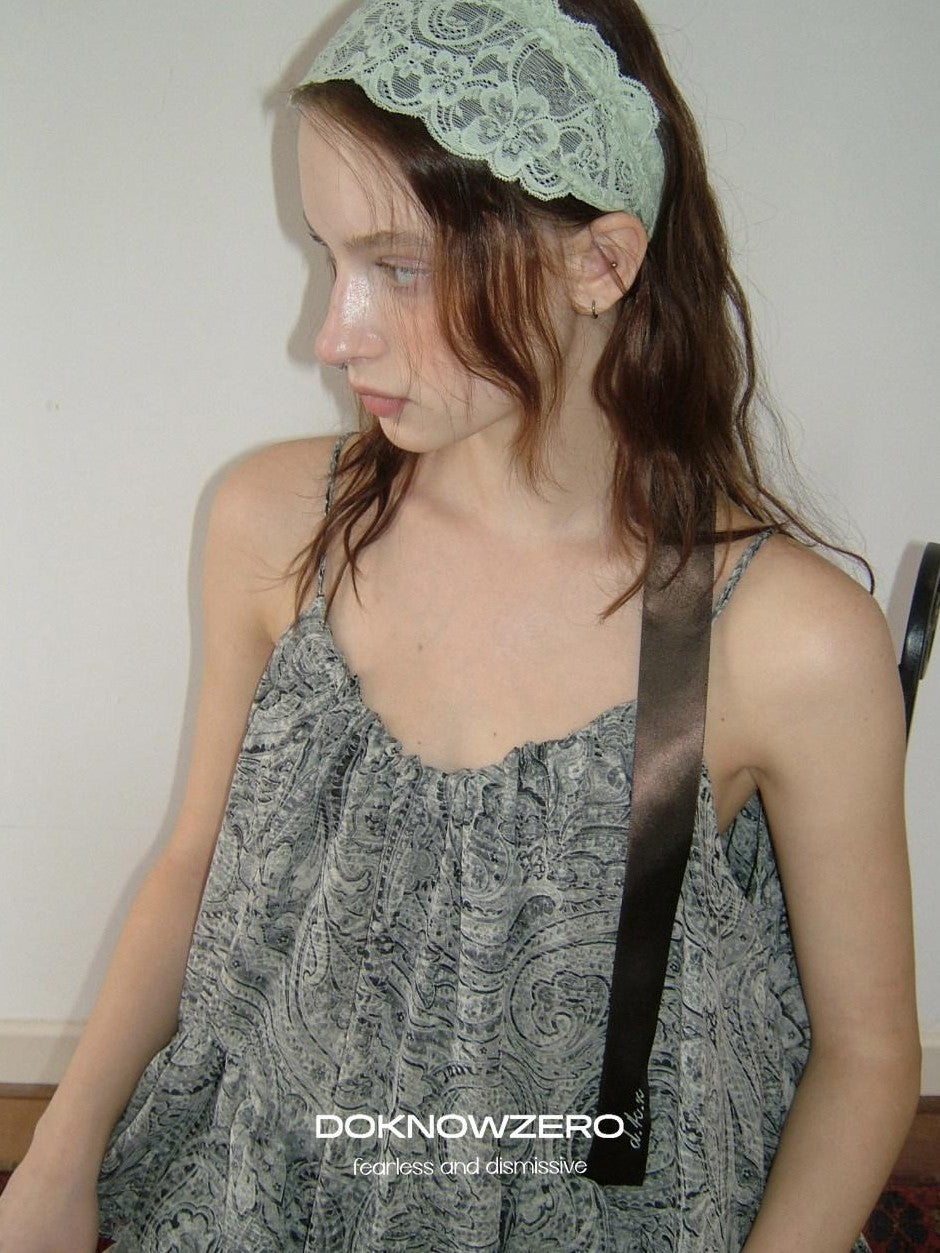DKZ OFFICIAL Wrapped Lace Embroidered Women&