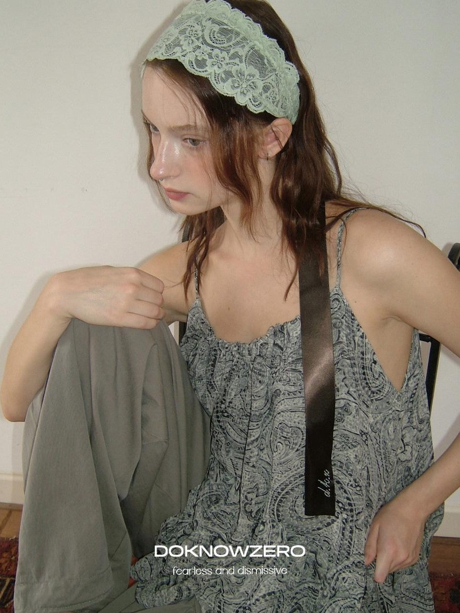 DKZ OFFICIAL Wrapped Lace Embroidered Women&