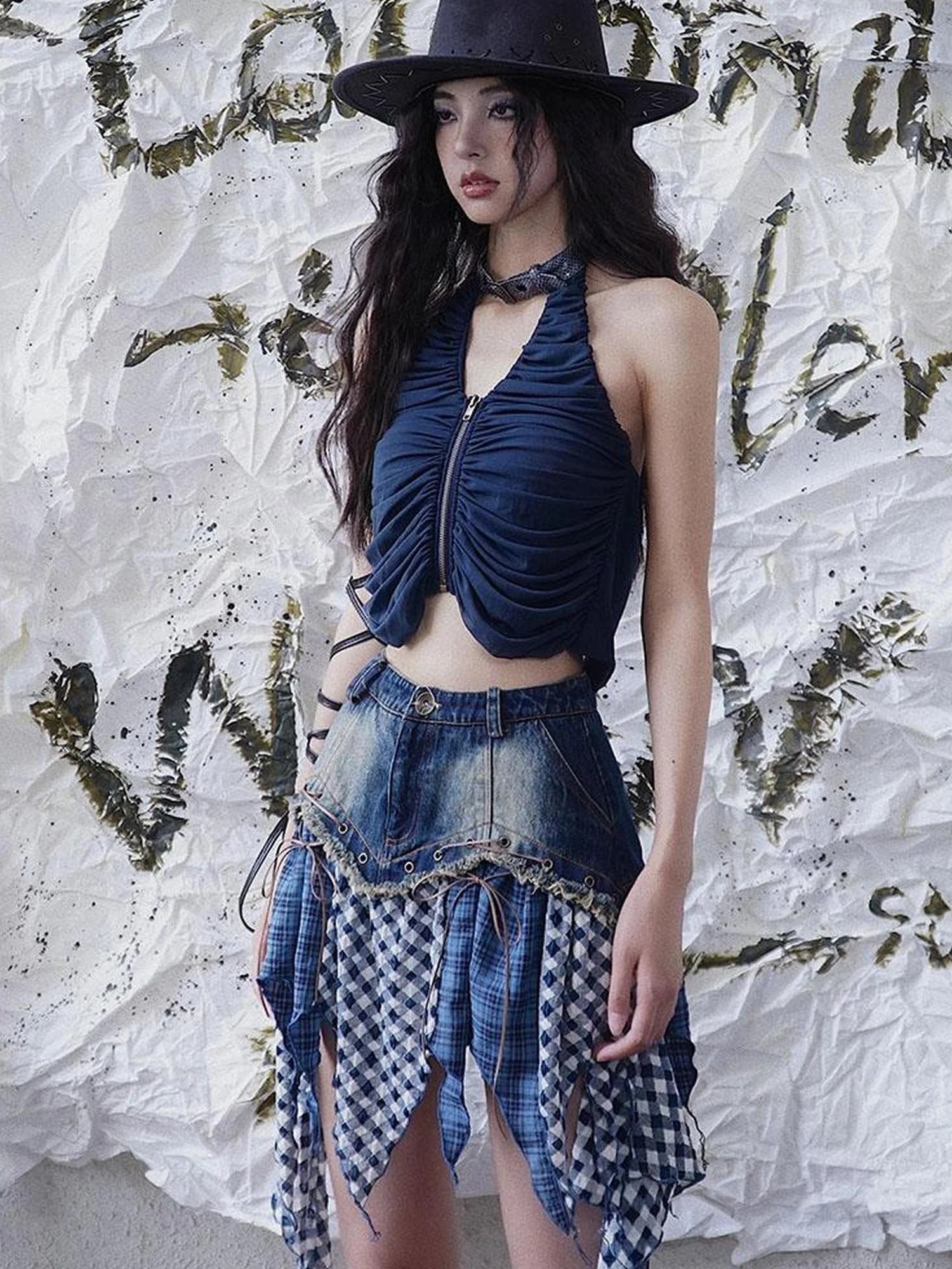 Dangerously Alluring Backless Halter Top