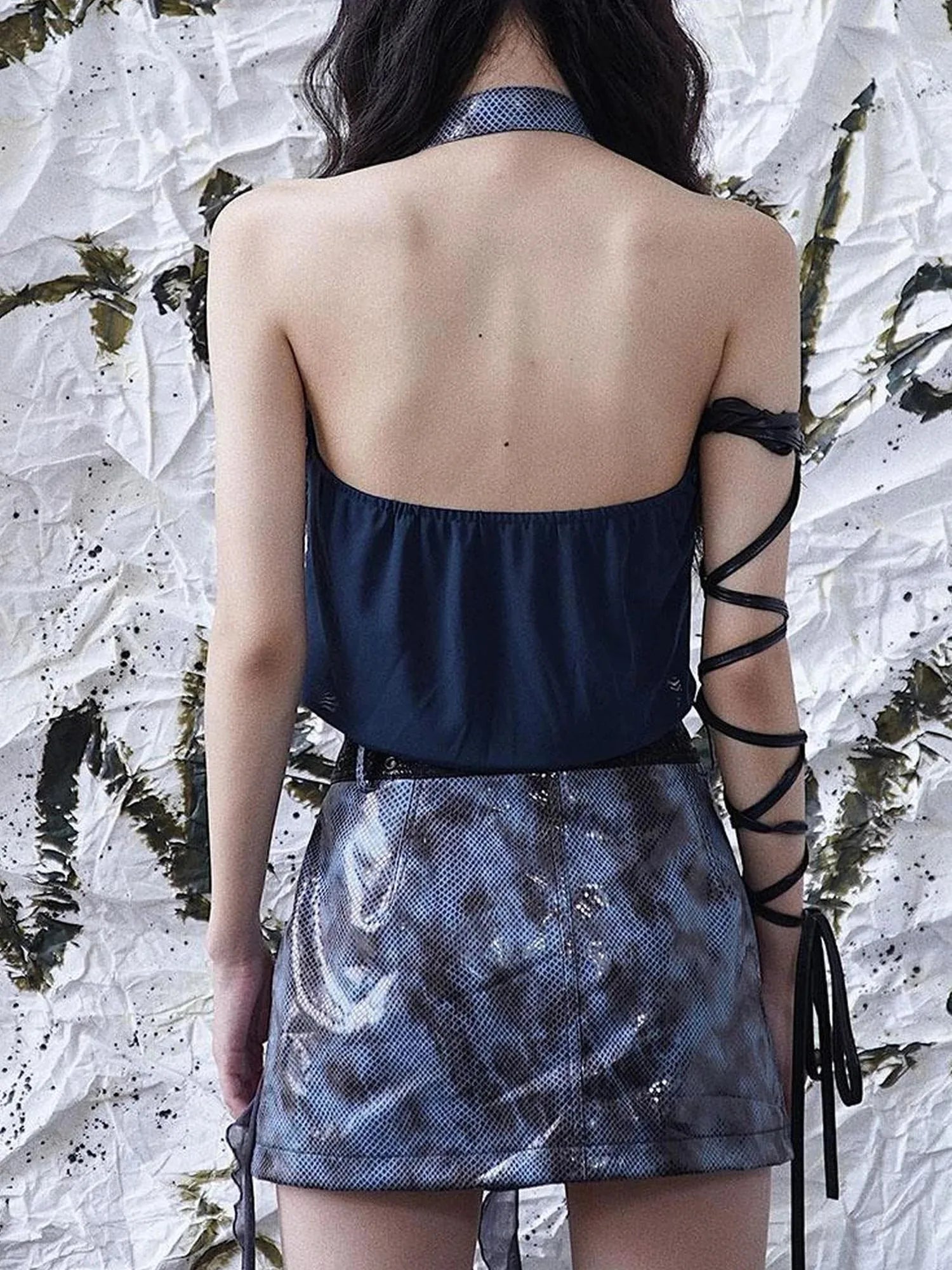 Dangerously Alluring Backless Halter Top