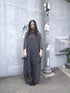 ang project Retro Polka Dot Print Asymmetrical Layered Slip Dress V-neck Long-Sleeve
