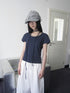 Updateang project Korean Inspired Dot Print Short Sleeve Tee With Scarf