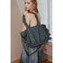 2th Desire Punk Studded Strapped Large Tote Crossbody Bag