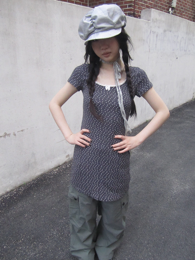 Updateang project Layered Floral Print T Shirt With Nature Inspired Sleeves