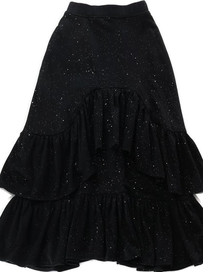 Sweet Mi Dark Lolita Witch Pleated Sequin Gown