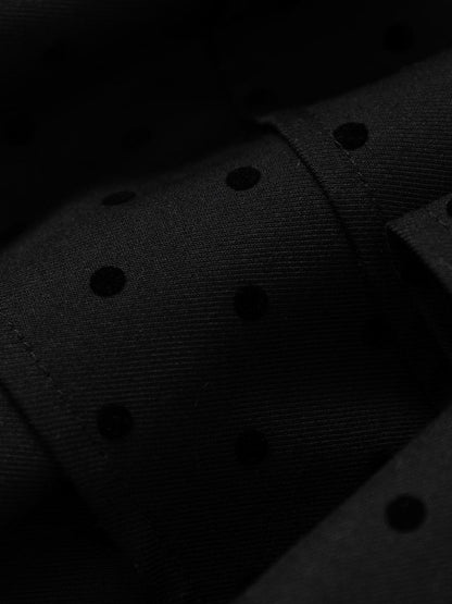 NO ROMANCE Dark Punk Ballet Dot Elastic Fluffy Mini Skirt Dresses