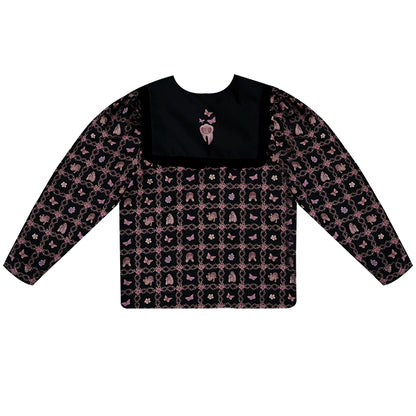 Daytoday_Anatomical_Girl_Print_Bubble_Sleeve_Shirt_MISSTT