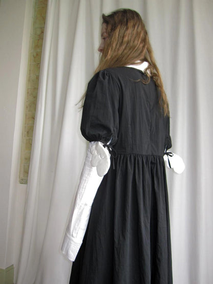 Angel S Tears Tempera Print T Shirt Dress V Neck Long Sleeve