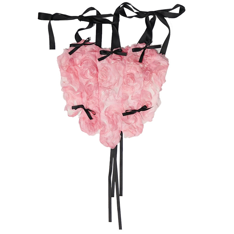 Daytoday_Angel_Tear_Rose_Jacquard_Bow_Tie_Vest_MISSTT