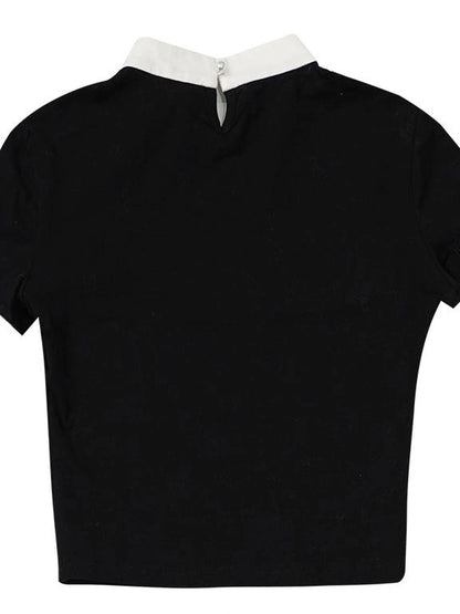 Angel Tears Feather Cross Dark Graphic Cotton T-Shirt