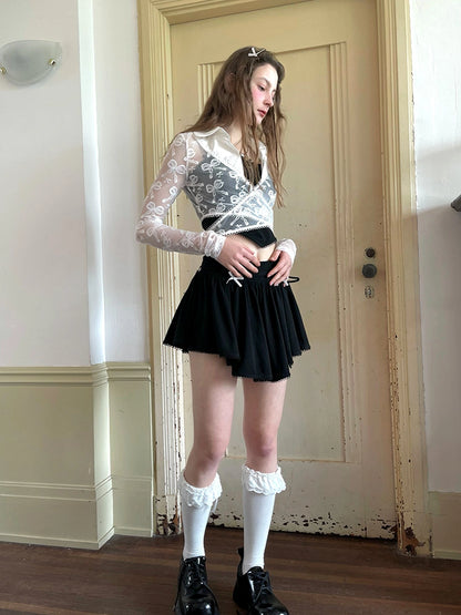 Ballet Skirt with Detachable Layers and Safety Shorts