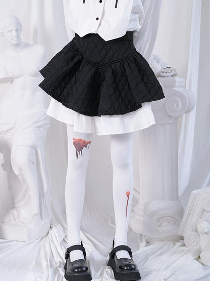 Daytoday Bloodstained Butterfly Velvet Pantyhose