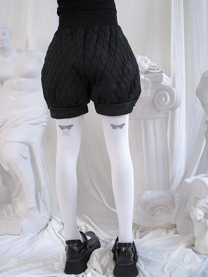 Bloodstained Butterfly Velvet Pantyhose