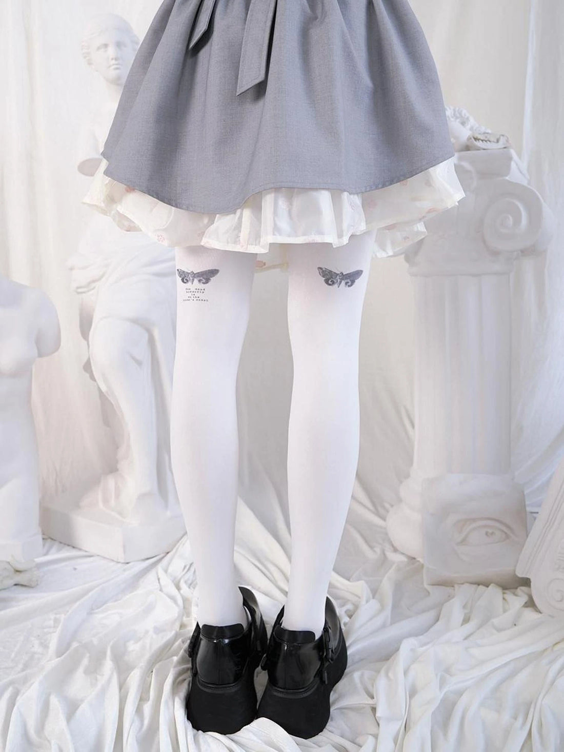 Bloodstained Butterfly Velvet Pantyhose