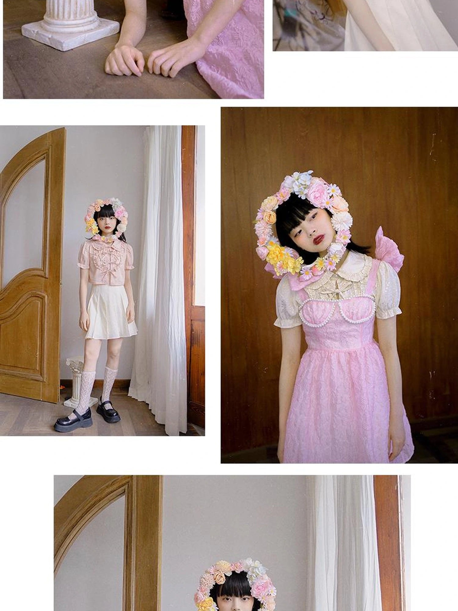 Butterfly Bow Short Shirt Blouse