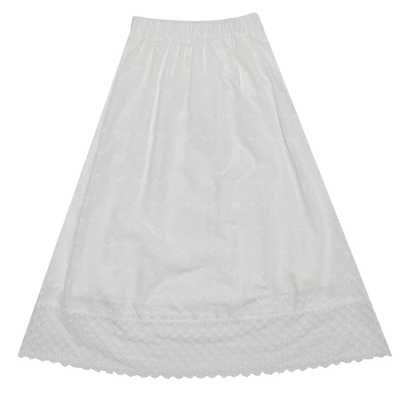 Daytoday_Butterfly_Embroidery_Black_White_Long_Skirt_MISSTT