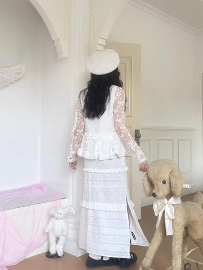 Daytoday Butterfly Knot Plush Layered Dress Sleeveless