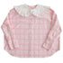 Daytoday_Butterfly_Lace_Pink_Check_Oversized_Shirt_MISSTT
