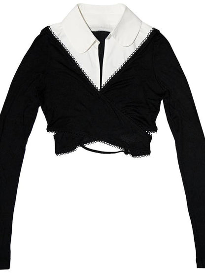 Butterfly Lace Up Crossover Ballet Top