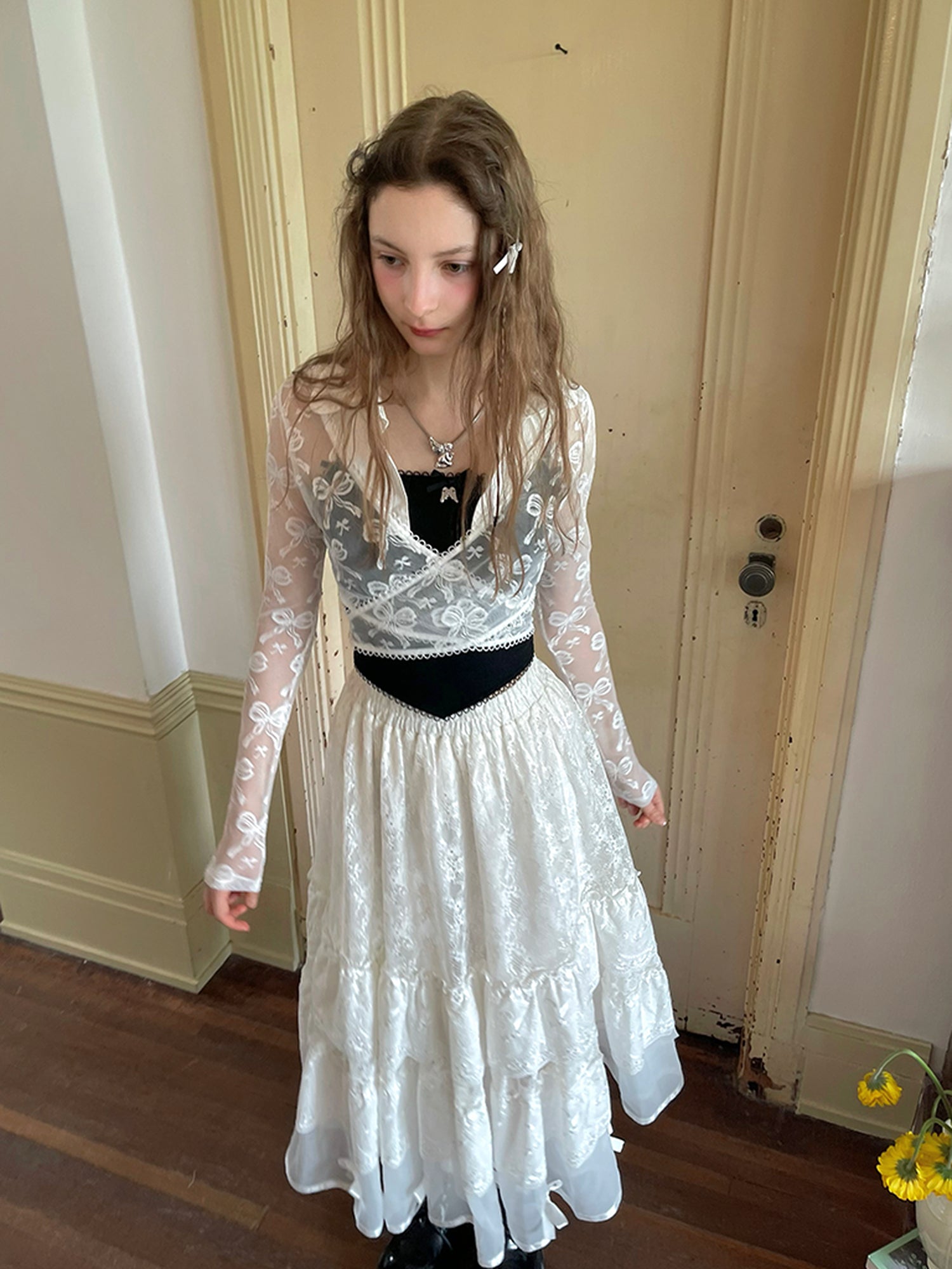 Daytoday Butterfly Lace Up Crossover Ballet Top