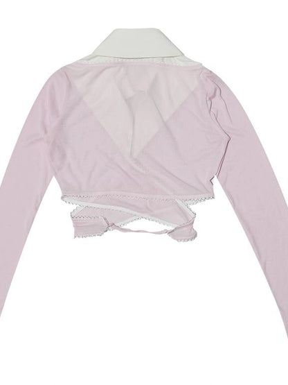 Butterfly Lace Up Crossover Ballet Top