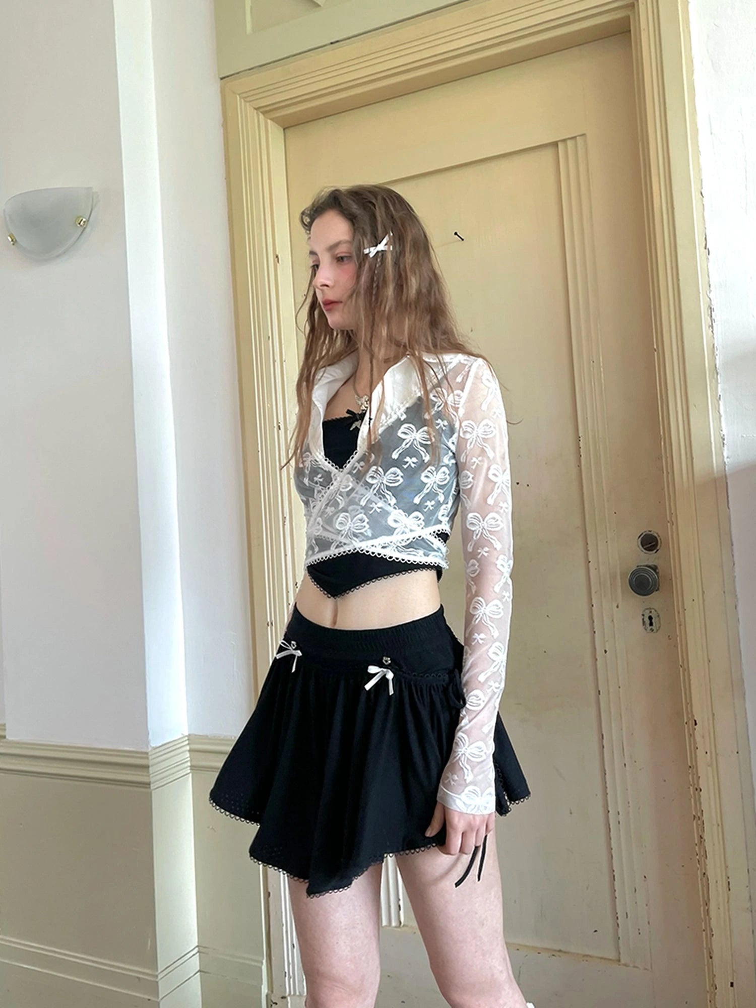Butterfly Lace Up Crossover Ballet Top