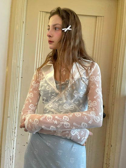 Daytoday Butterfly Lace Up Crossover Ballet Top