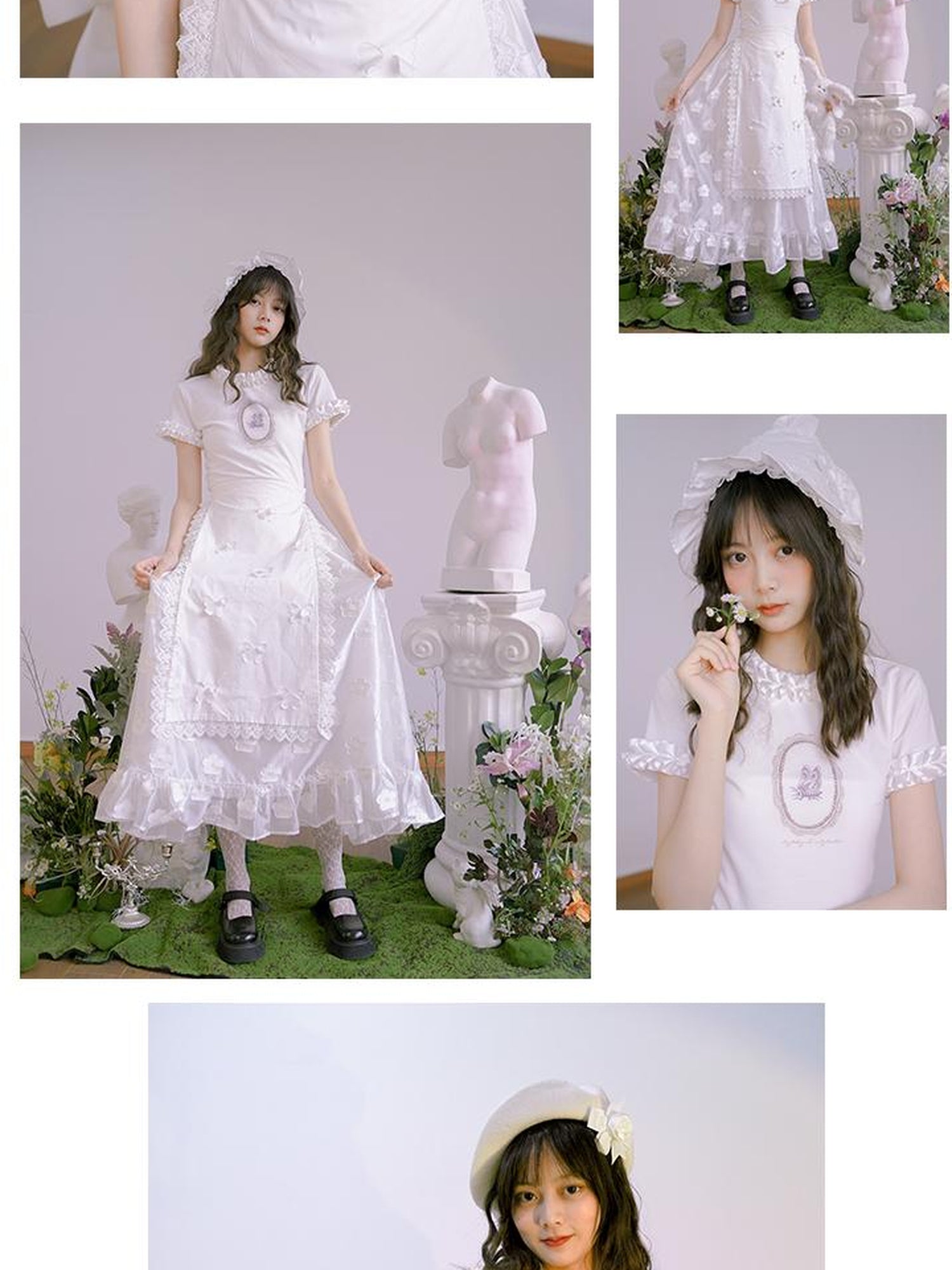 Daytoday Butterfly Print Embroidered T Shirt With Lace Trim