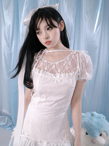 Daytoday Cherry Jacquard Lace Sheer Women&
