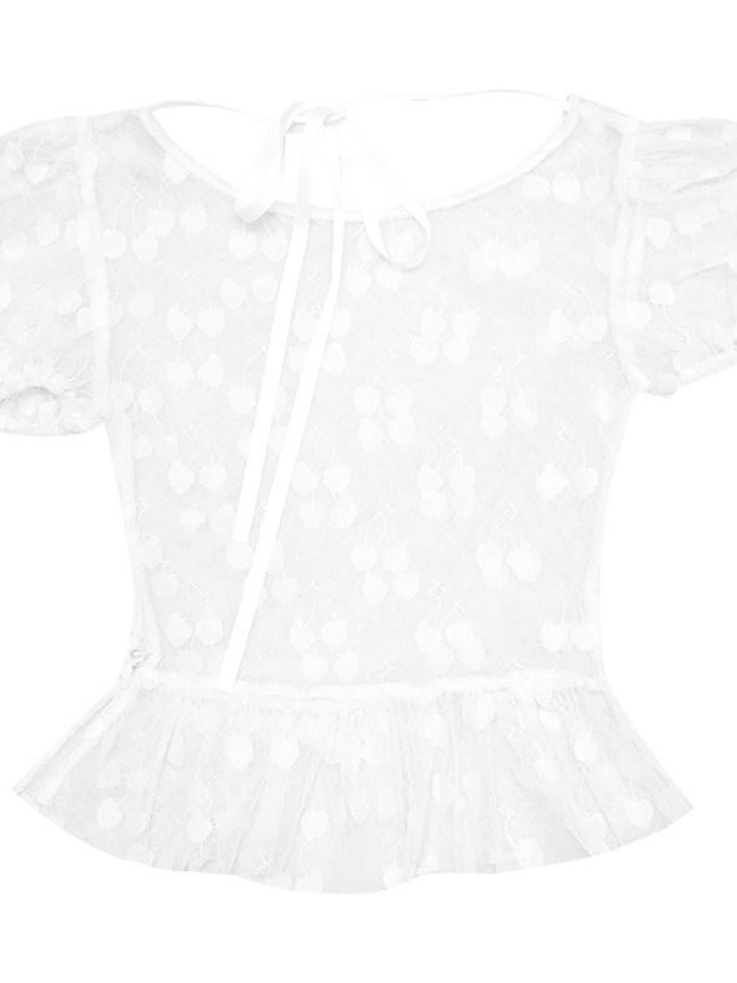 Daytoday Cherry Jacquard Lace Sheer Women&