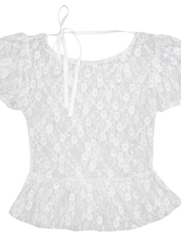 Daytoday Cherry Jacquard Lace Sheer Women&