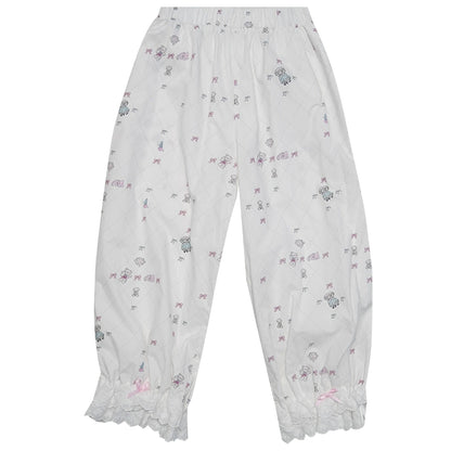 Daytoday_Cotton_Bow_Print_Mid_Length_Sleep_Pants_MISSTT