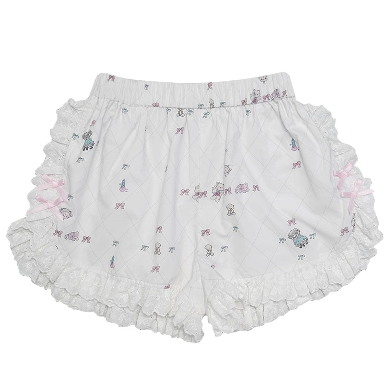 Daytoday_Cotton_Bow_Print_Sleep_Shorts_MISSTT