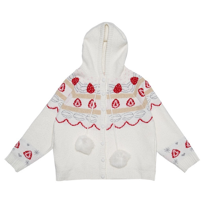 Daytoday_Creamy_Strawberry_Jacquard_Hooded_Women&