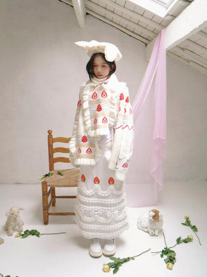 Daytoday Creamy Strawberry Jacquard Hooded Women&