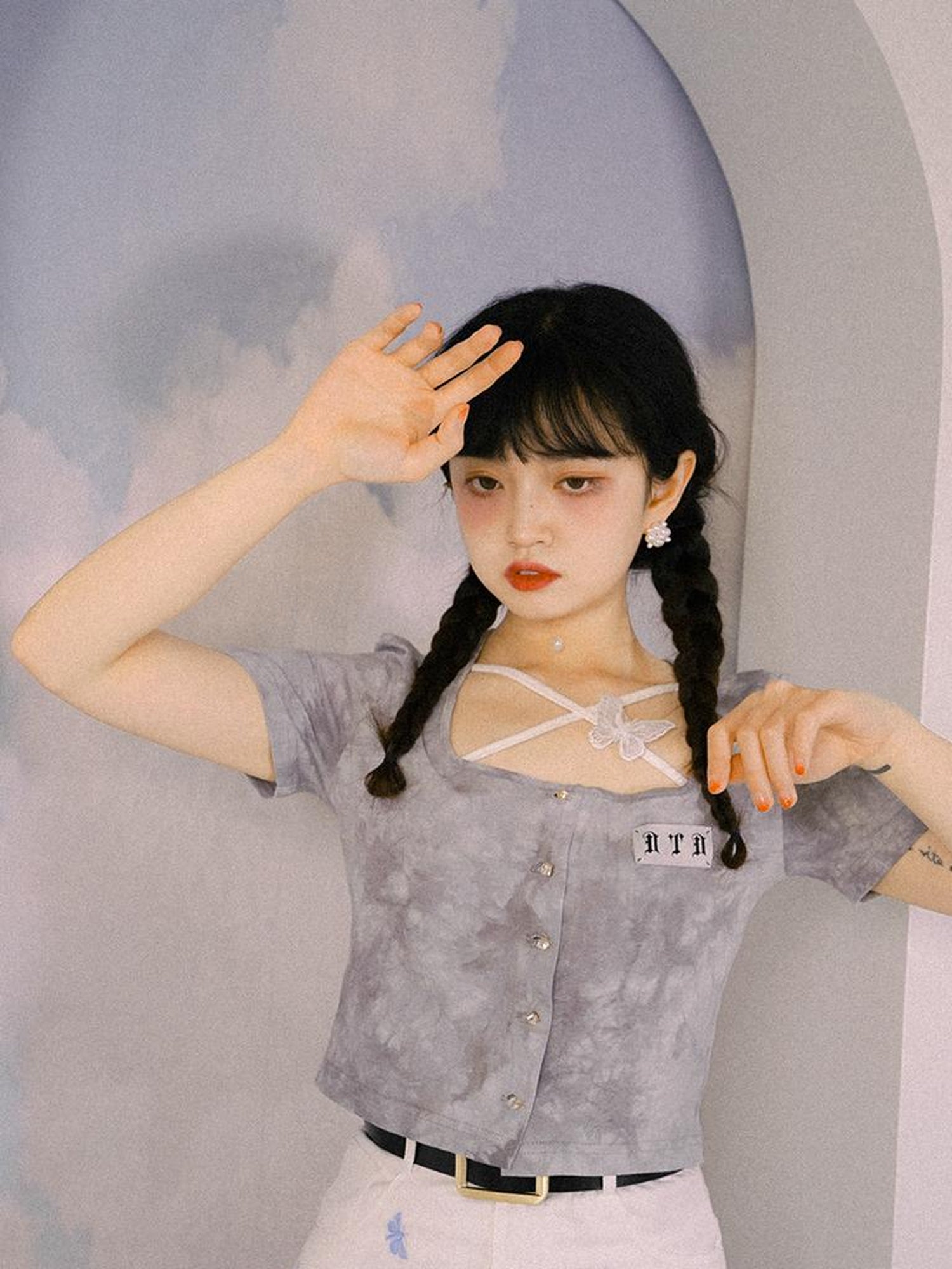 Daytoday Cross Strap Camisole Knit Vest