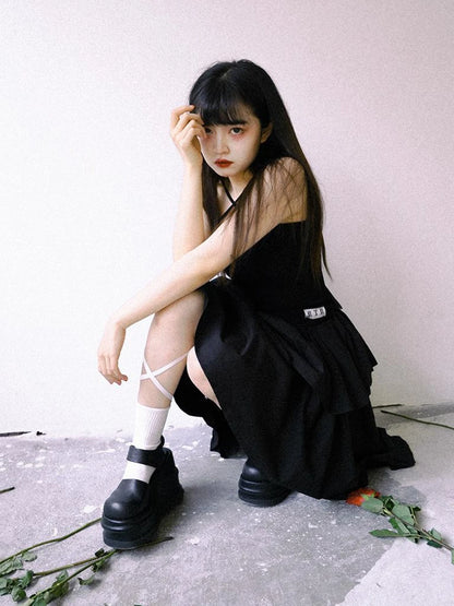 Cross Strap Camisole Knit Vest