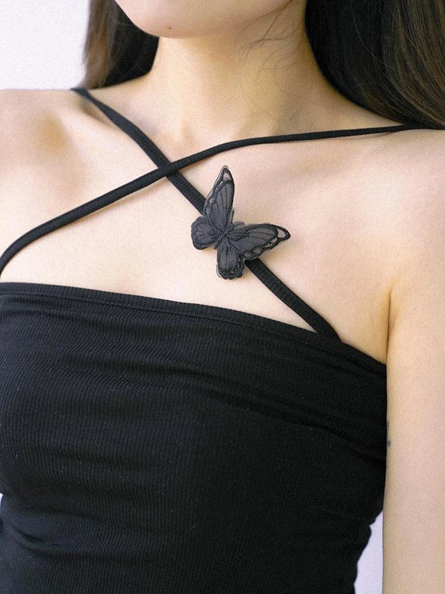 Cross Strap Camisole Knit Vest