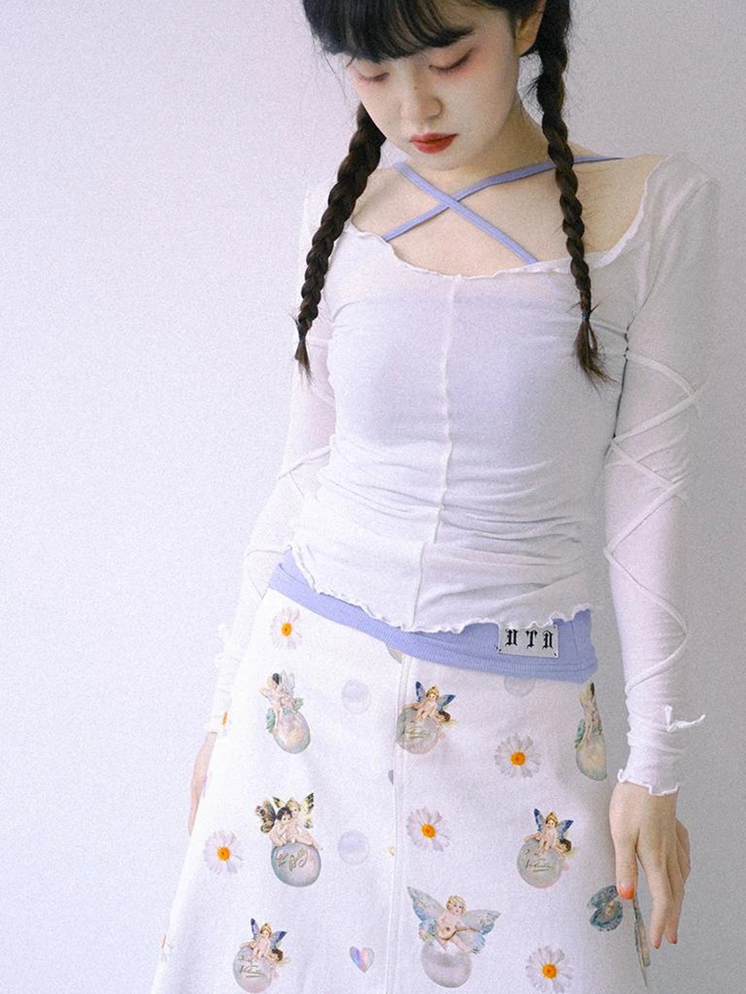 Cross Strap Camisole Knit Vest