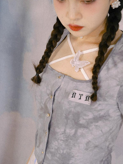 Daytoday Cross Strap Camisole Knit Vest