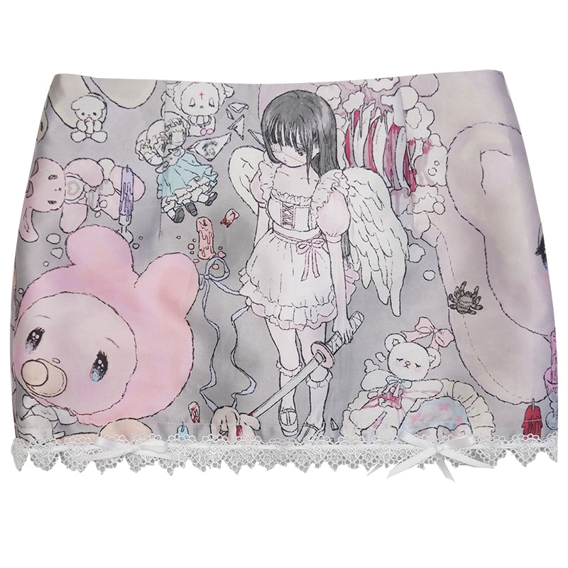 Daytoday_Cute_Bear_Print_Bow_Short_Skirt_MISSTT
