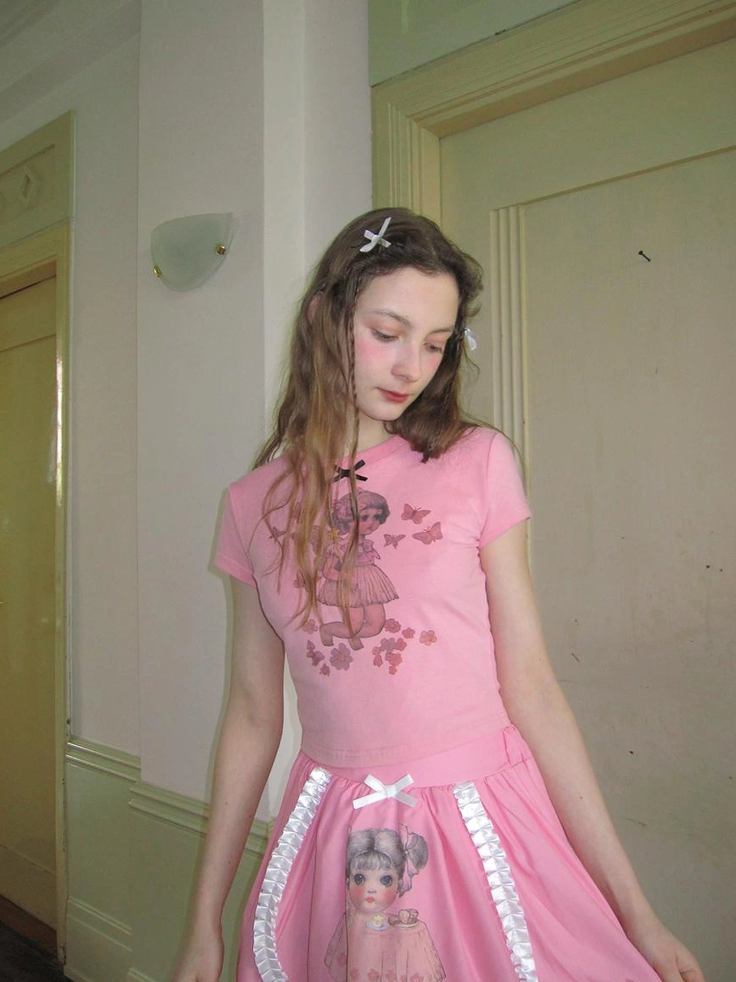 Cute Fairy T Shirt Angel Tears Rude Fish Collab V Neck Long Sleeve