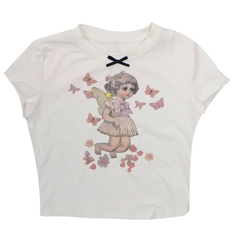 Daytoday_Cute_Fairy_T_Shirt_Angel_Tears_Rude_Fish_Collab_V_Neck_Long_Sleeve_MISSTT