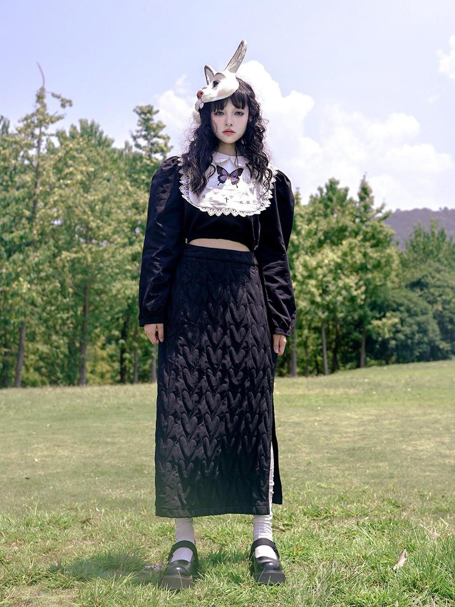 Daytoday Day To Day Fairytale Park Split Side Knit Skirt