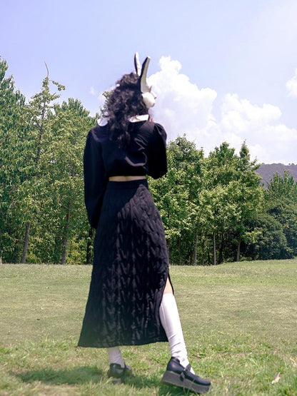 Daytoday Day To Day Fairytale Park Split Side Knit Skirt