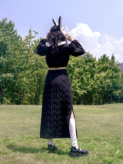 Daytoday Day To Day Fairytale Park Split Side Knit Skirt