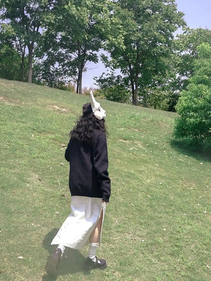 Day To Day Fairytale Park Split Side Knit Skirt