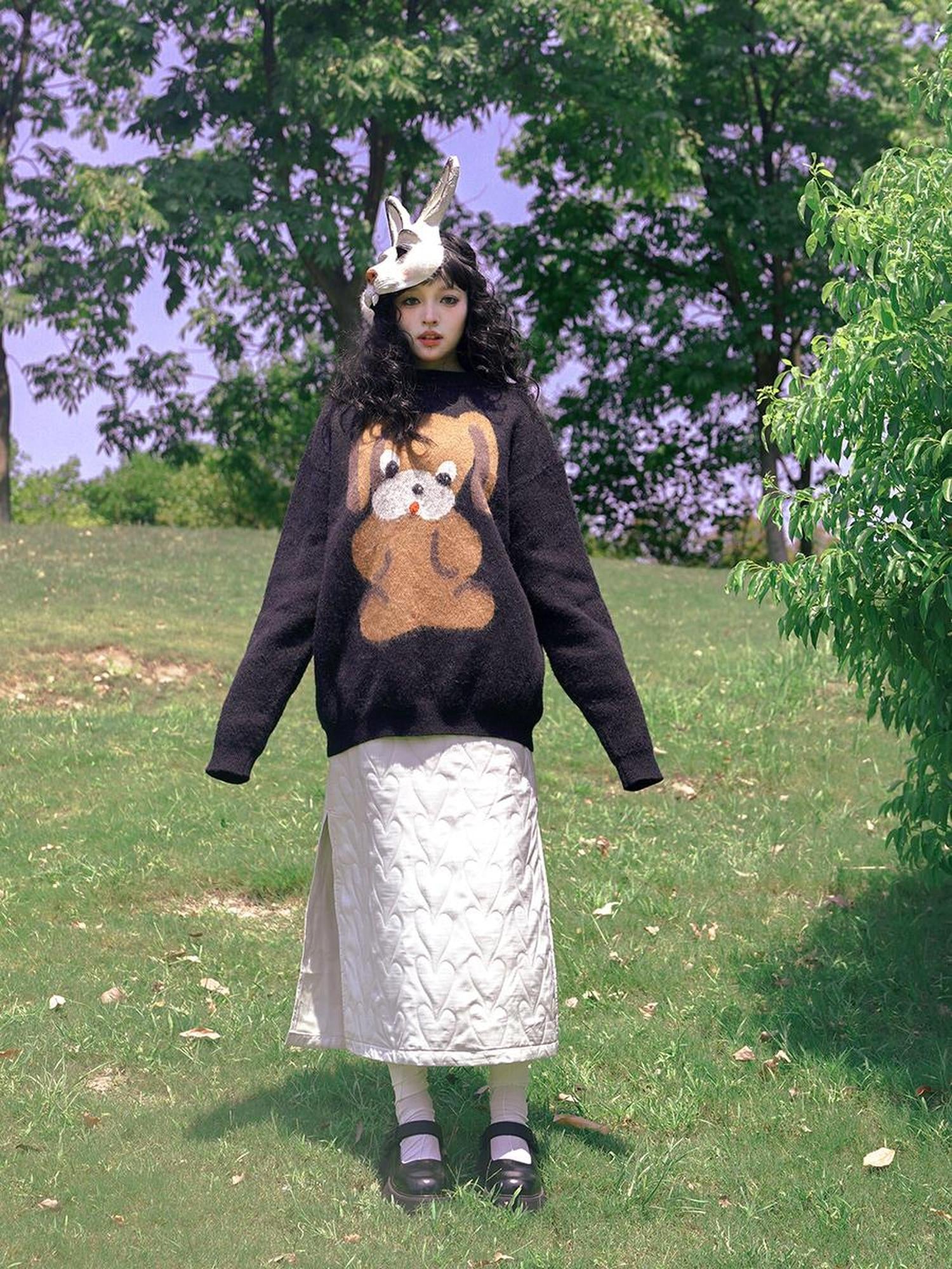 Daytoday Day To Day Fairytale Park Split Side Knit Skirt
