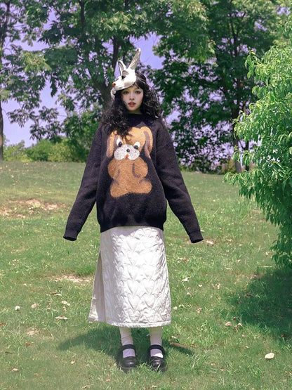 Day To Day Fairytale Park Split Side Knit Skirt